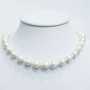 Thread necklace baroque pearls White measures from 10 to 11 mm length 40 cm