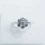 BAGUE EN OR BLANC 18kt avec un Total DE DIAMANTS de 0,50 ct-Modèle (MAGIC)