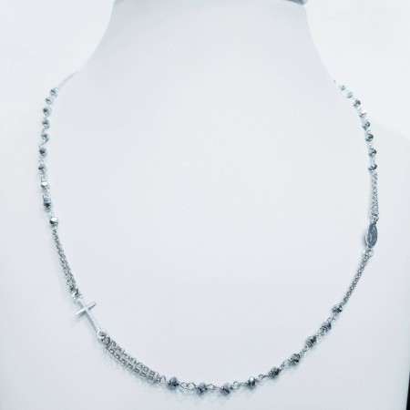 Chapelet en argent 925 avec perles (deux couleurs disponibles)