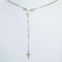 Pendant rosary in 925 Silver Rhodium yellow