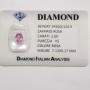 Saphir rose taille ovale 2.60 CT en BLISTER certifié
