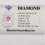 Pink sapphire oval cut 2.30 CT in certified BLISTER