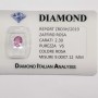 Saphir rose taille ovale 2.30 CT en BLISTER certifié