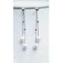White rhodium silver pearl pendant sets-Valentine'S day Christmas Easter
