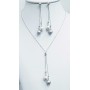 PARURE ARGENTO ORO BIANCO PERLE - S.VALENTINO NATALE PASQUA