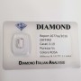 Saphir rose taille émeraude 3.19 CT en BLISTER certifié