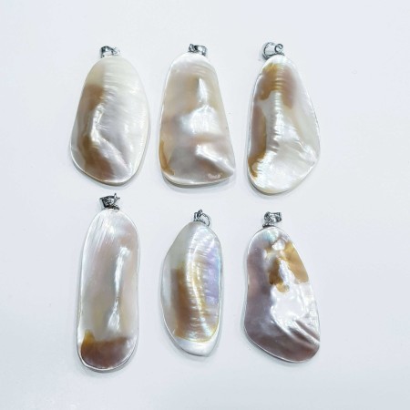 PENDENTIF PERLE ARGENT BAROQUE-LOT 2
