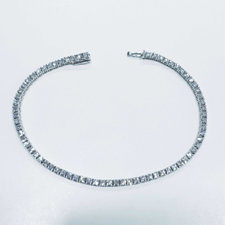 BRACELET DE TENNIS DE DIAMANT CARAT 2.0 PIERRES VVS F COULEUR