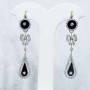 Boucles d'oreilles en Or 18 carats Onyx et diamants-remise 50% lot 1.50