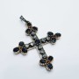 CROIX VINTAGE ANTIQUE SAPHIRS DIAMANTS