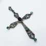 CROIX DIAMANTS SAPHIRS ÉMERAUDES ANTIQUE