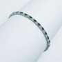 TENNIS bracelet in silver 925 rhodium plated gold