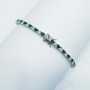 TENNIS bracelet in silver 925 rhodium plated gold